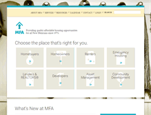 Tablet Screenshot of housingnm.org
